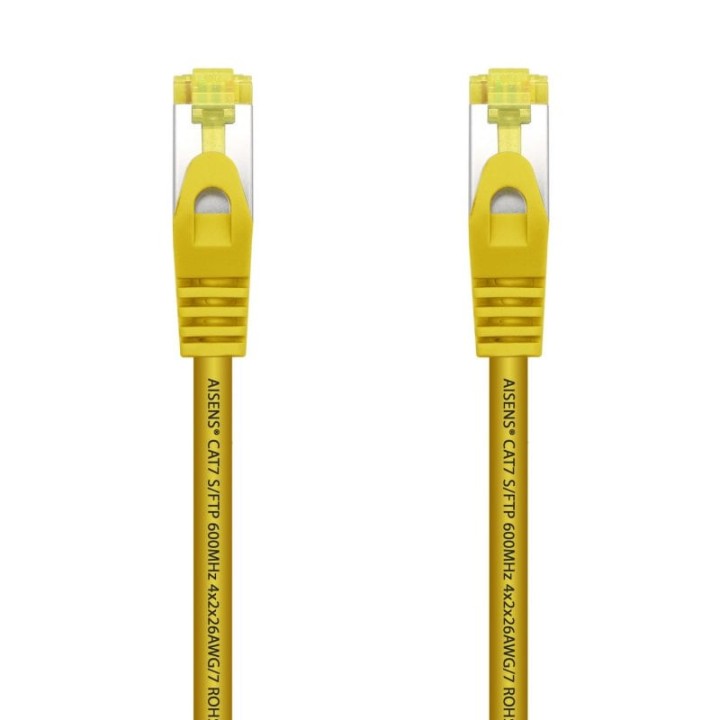 Aisens Cable de Red S/FTP RJ45 Cat.7 25cm Amarillo