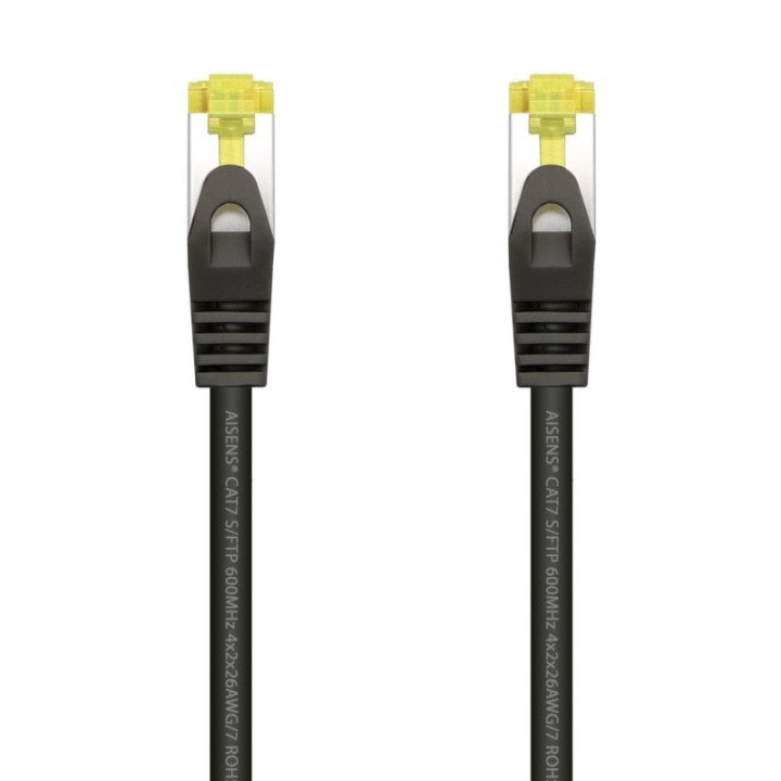 Aisens Cable de Red S/FTP RJ45 Cat.7 1m Negro