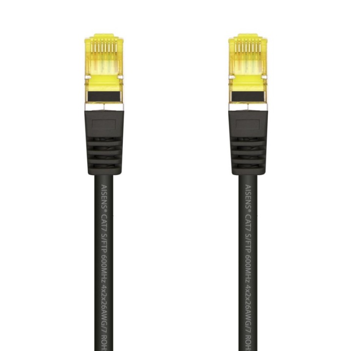 Aisens Cable de Red S/FTP RJ45 Cat.7 1m Negro