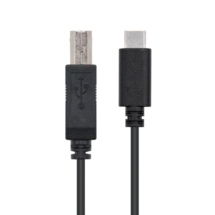 Nanocable USB-B/M a USB-C/M 1m Negro (10.01.2201)
