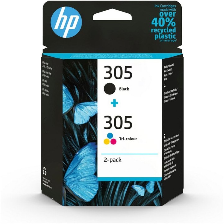 HP 305 Cartucho de Tinta Original Pack Negro/Tricolor