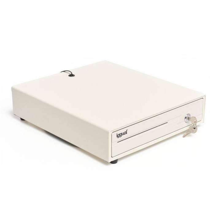 Iggual IRON-10W Cajón Portamonedas 38cm 4+6 Blanco