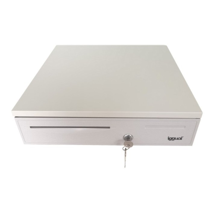 Iggual IRON-50W Cajón Portamonedas 42cm 5+8 Blanco
