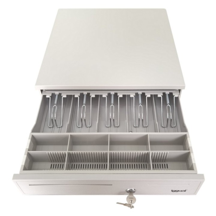 Iggual IRON-50W Cajón Portamonedas 42cm 5+8 Blanco