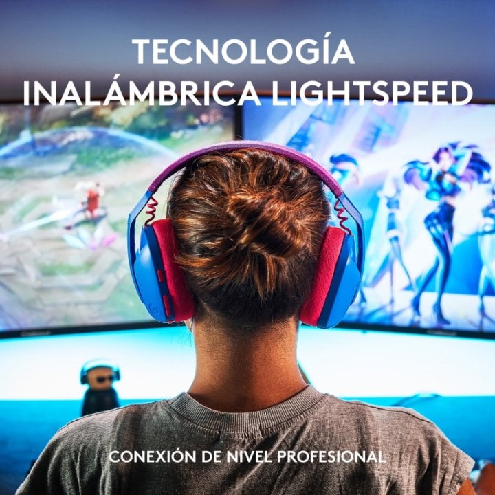 Logitech G435 LIGHTSPEED Auriculares Gaming Inalámbricos Azules
