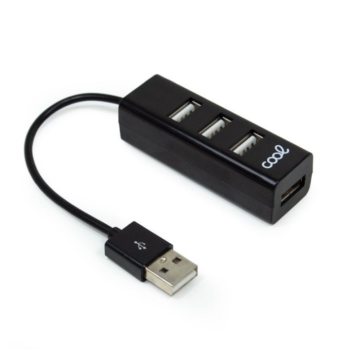 Cool Hub USB a 4x USB Negro