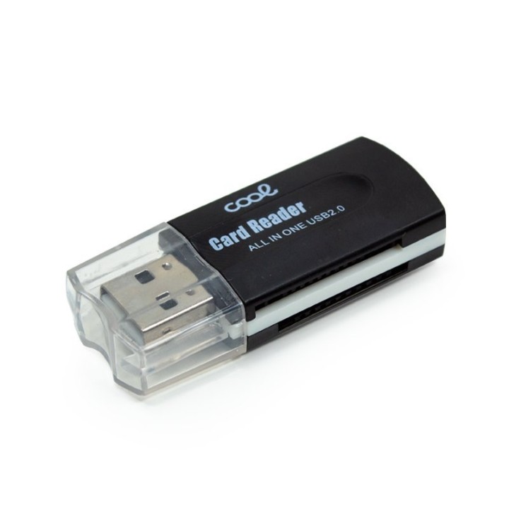 Cool All in One Multilector de Tarjetas USB Universal Negro