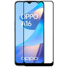 Cool Protector Pantalla Cristal Templado FULL 3D Negro para Oppo A16/ A16s/ A54s