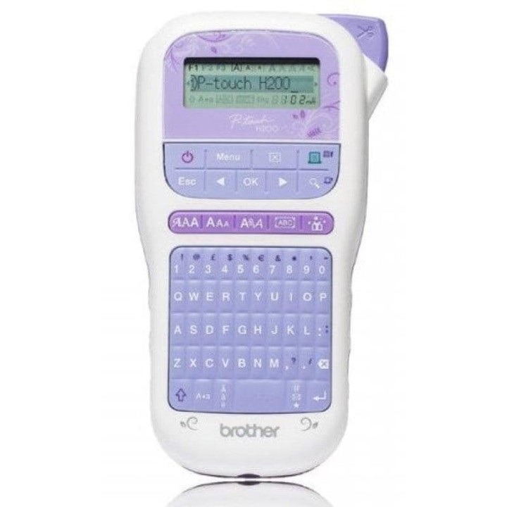 Brother PT-H200 Rotuladora Electrónica de Mano Lavanda/Blanca