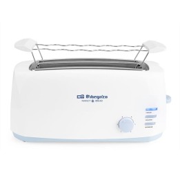 Orbegozo TO 4500 Tostador Doble Ranura Larga 1400W Blanco