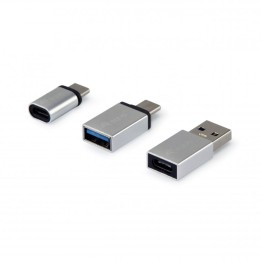 Equip Adaptador USB-C OTG Pack 3 Uds