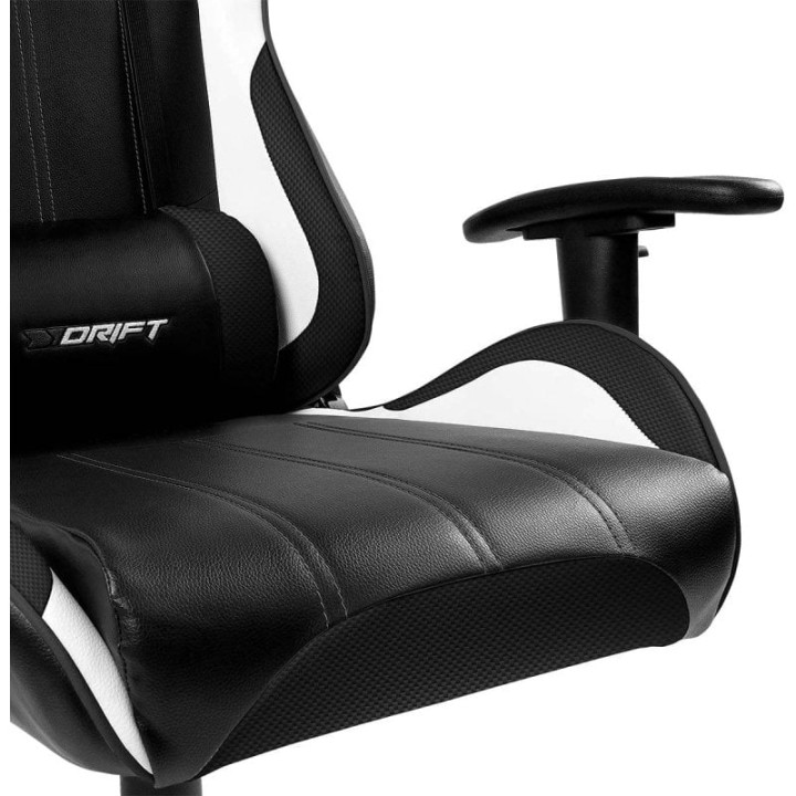 Drift DR175 Carbon Silla Gaming Negra/Blanca