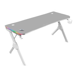 Mars Gaming MGD140 RGB Mesa Gaming 140x60cm Blanca