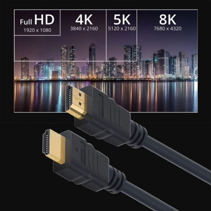 Ewent Cable HDMI 2.1 de Ultra Alta Velocidad 8K con Ethernet de 1m