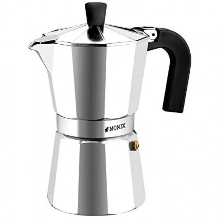 Monix Vitro Expres M620006 Cafetera Italiana de Aluminio 6 Tazas Plata