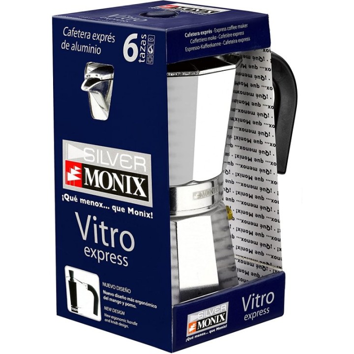 Monix Vitro Expres M620009 Cafetera Italiana de Aluminio 9 Tazas