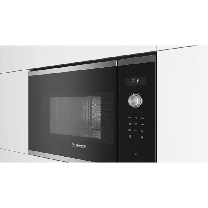 Bosch Serie 6 BFL524MS0 Microondas Integrable con 20L 800W Negro/Inox