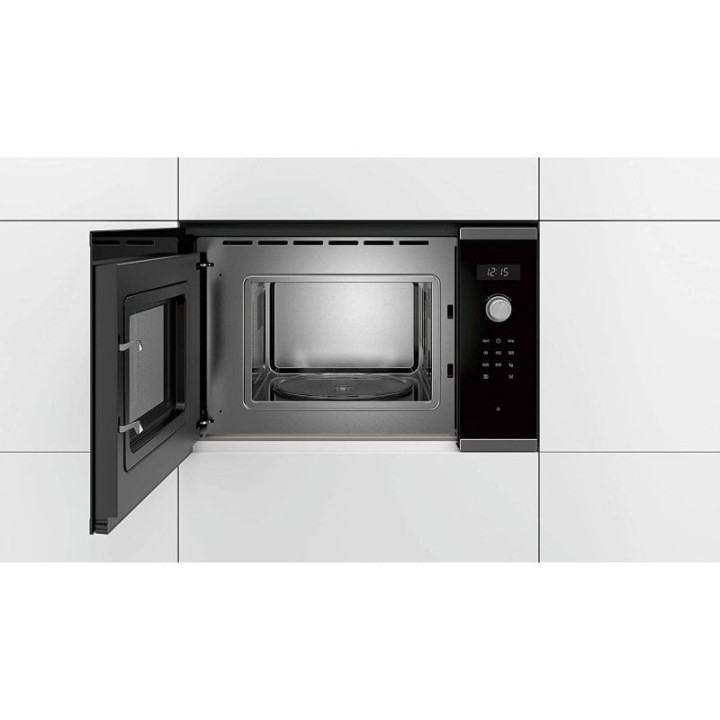 Bosch Serie 6 BFL524MS0 Microondas Integrable con 20L 800W Negro/Inox