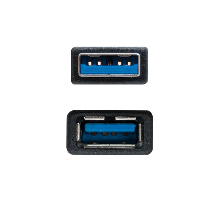 Cable Nanocable USB-A/M a USB-A/H 3m (10.01.0903-BK)