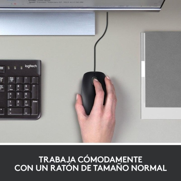 Logitech B100 Ratón Negro