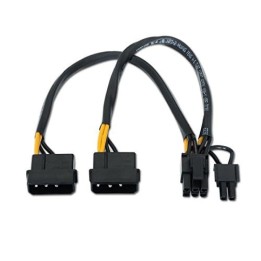 Nanocable Cable de Alimentacion 2xMolex a PCIe 20cm Negro