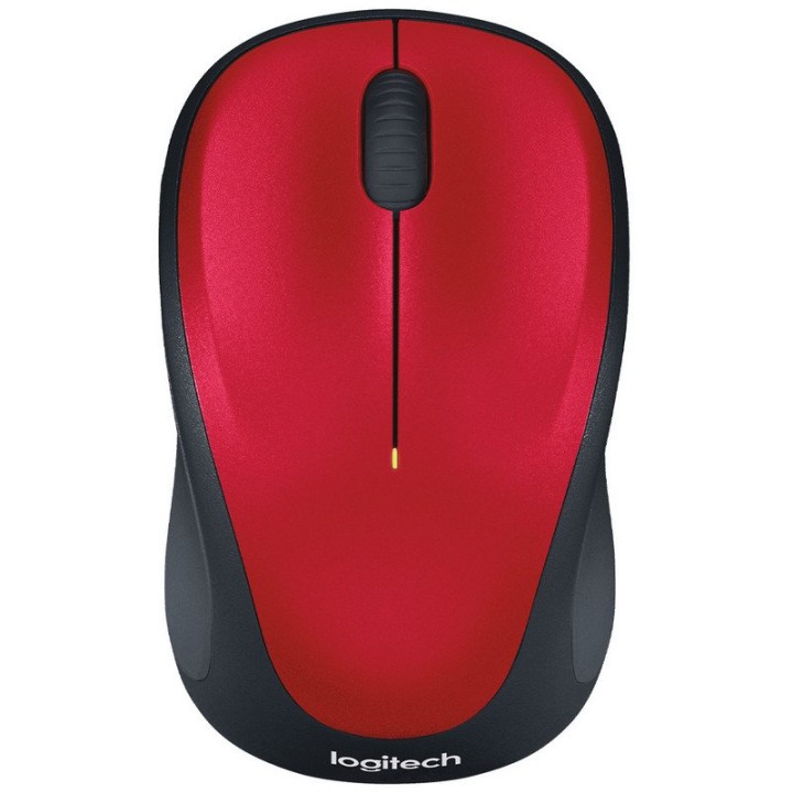 Logitech M235 Ratón Inalámbrico 1000DPI Rojo