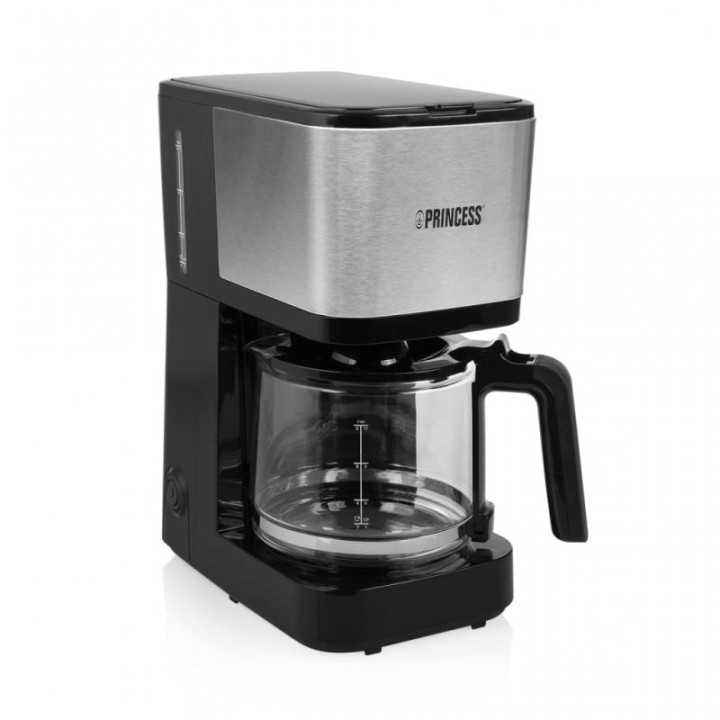 Princess Compact 12 Cafetera de Goteo 1.25L 750W Negro/Plata