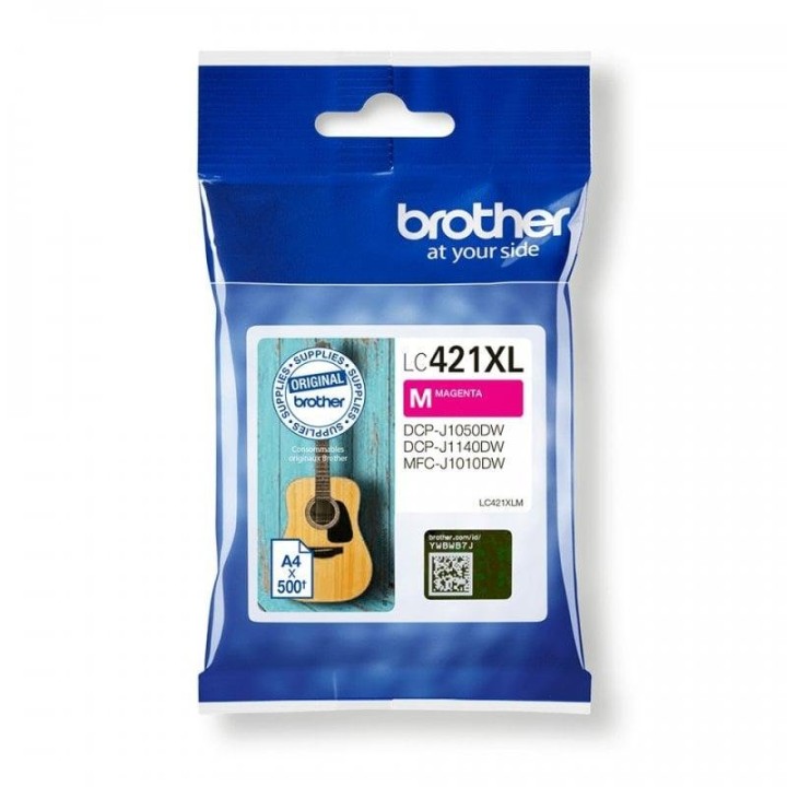 Cartucho de Tinta Brother LC421XLM Magenta Alto Rendimiento XL