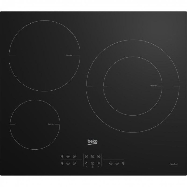 Beko HIIS63206M Placa de Inducción 3 Zonas 60cm Negra