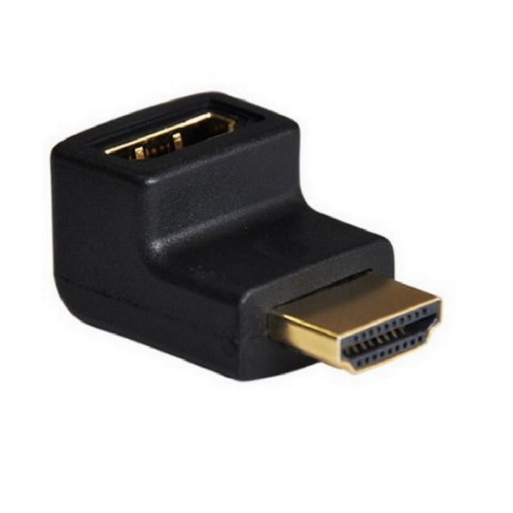 Unotec Adaptador HDMI Macho/Hembra Acodado