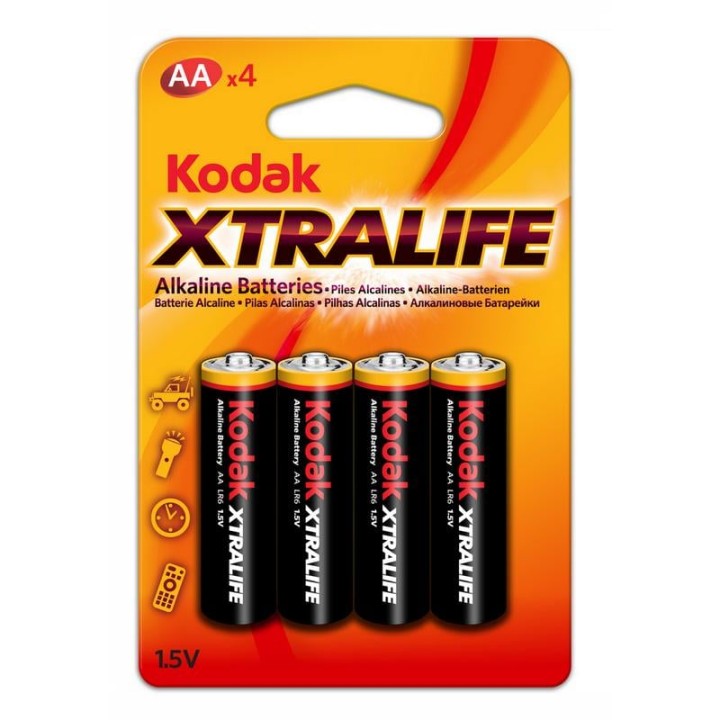 Kodak Xtralife Pack 4 Pilas Alcalinas AA LR06
