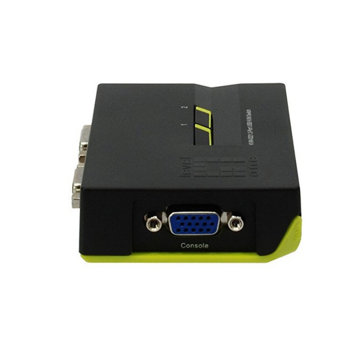 Level One KVM-0221 Switch KVM de Puertos USB + Audio + VGA
