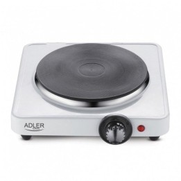 Adler Cocina Eléctrica 1 Quemador 1500W Blanca