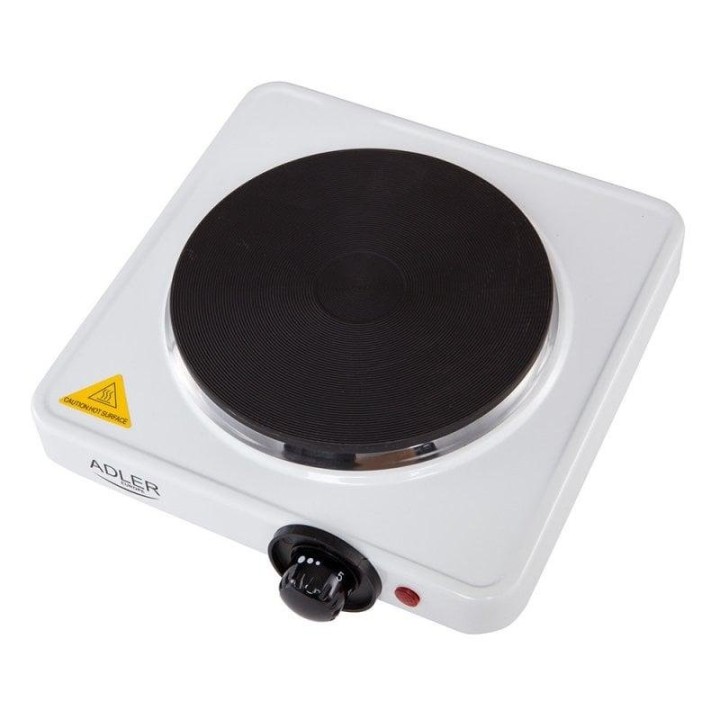 Adler Cocina Eléctrica 1 Quemador 1500W Blanca
