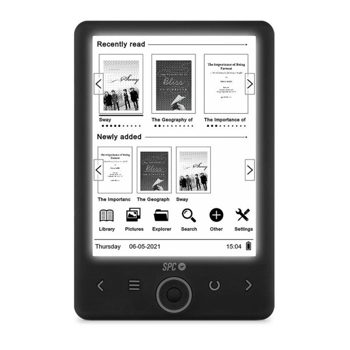SPC Dickens Light 2 eReader 6" 8GB Negro