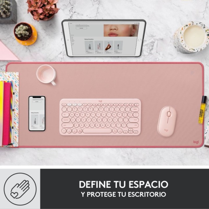 Logitech Studio Series Alfombrilla de Escritorio Rosa Oscuro