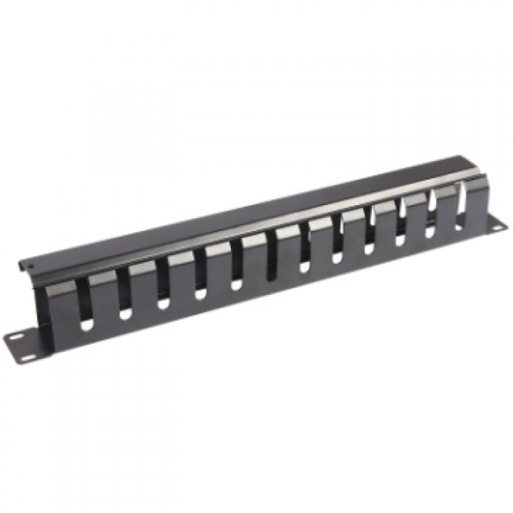 WP Panel Guía Cables Con Tapa 1U