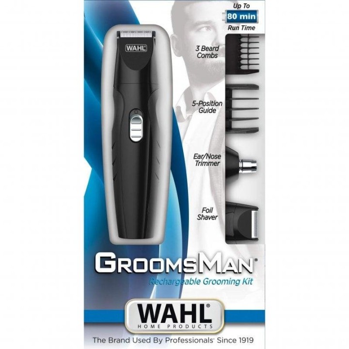 Wahl Groomsman All-In-One Cortapelos Negro