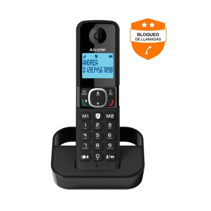 Alcatel F860 Teléfono Fijo Inalámbrico Negro