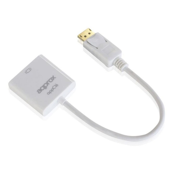 Approx appC16 Adaptador DisplayPort Macho a HDMI Hembra Branco