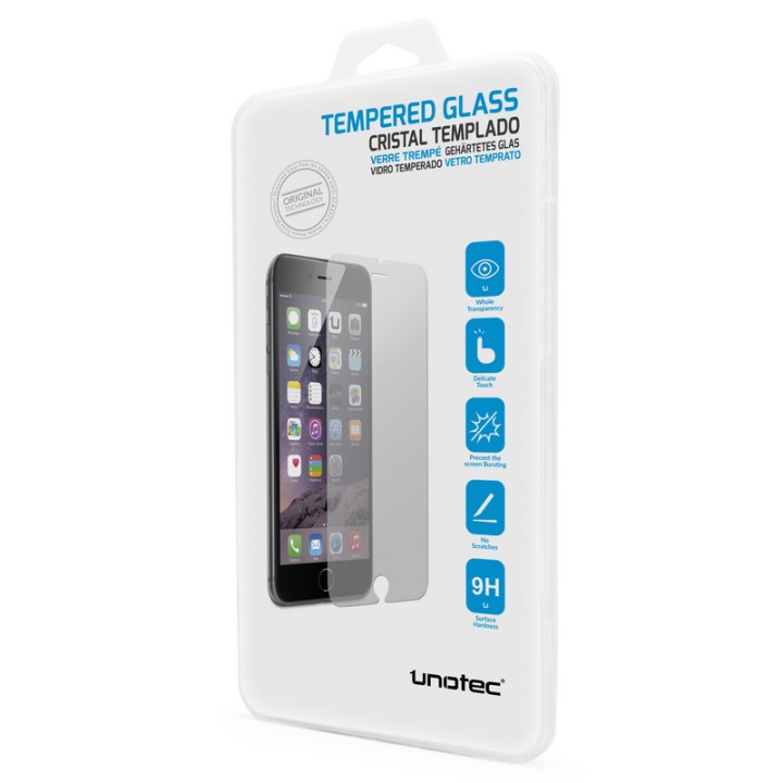 Unotec Protector Cristal Templado para iPhone 6 Plus