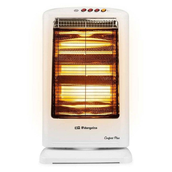 Orbegozo BP 0303 B Estufa Eléctrica Halógena 1200W Blanca