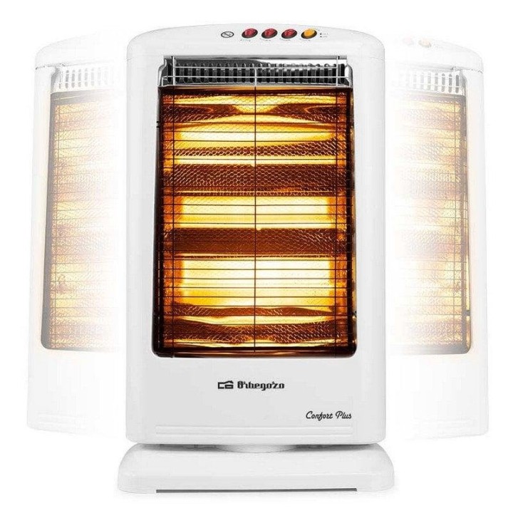 Orbegozo BP 0303 B Estufa Eléctrica Halógena 1200W Blanca