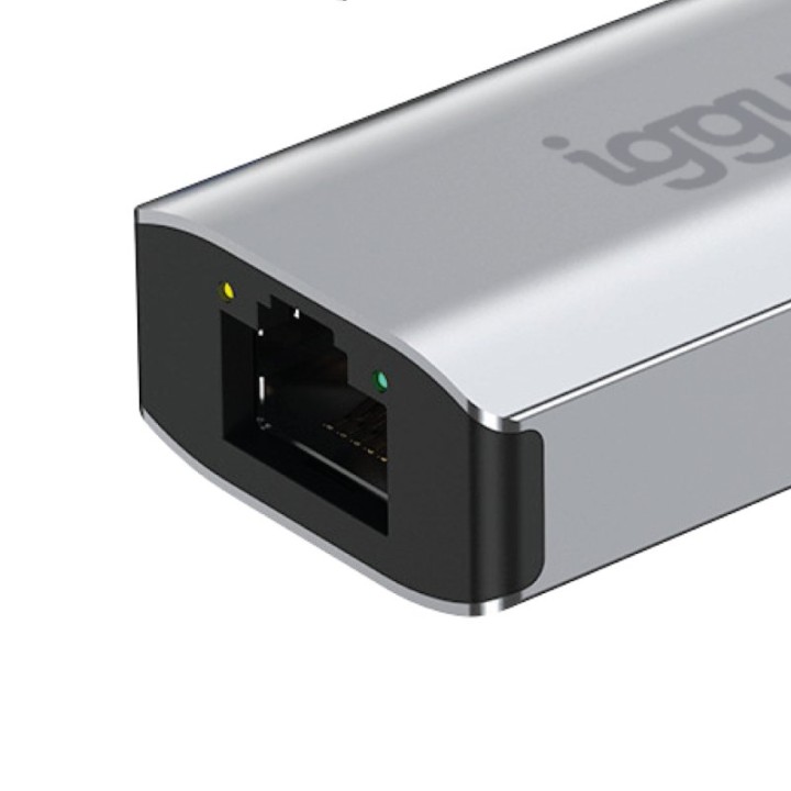 Iggual IGG317693 Adaptador USB-C a RJ-45 Gigabit