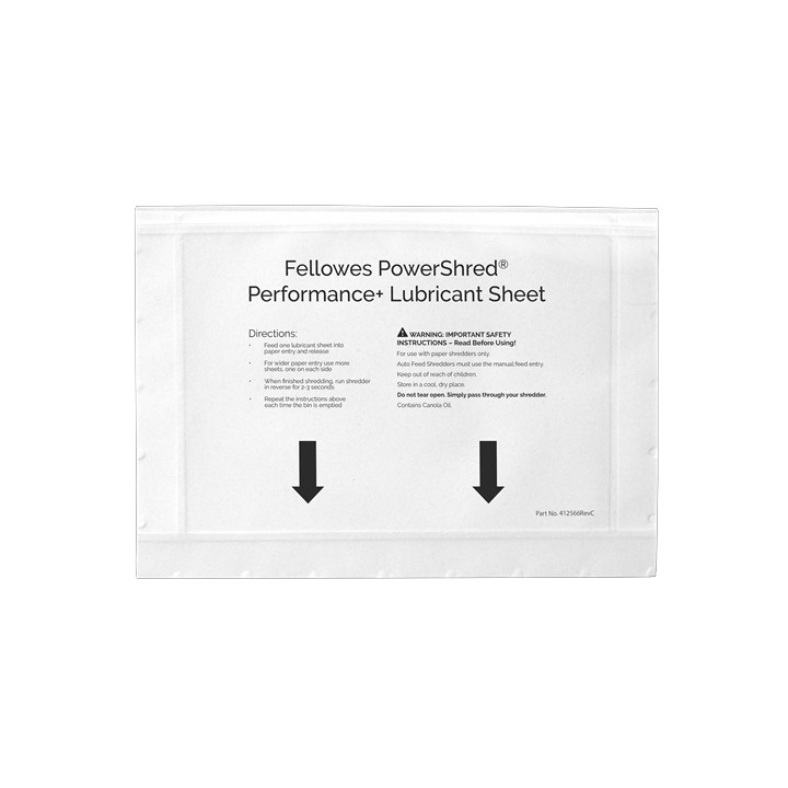 Hojas Lubricantes Fellowes para Destructoras (4025601)