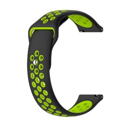 Cool Correa Universal 22mm Goma Negro-Verde Amazfit GTR / Stratos / Huawei / Samsung / COOL Bristol / Sunset
