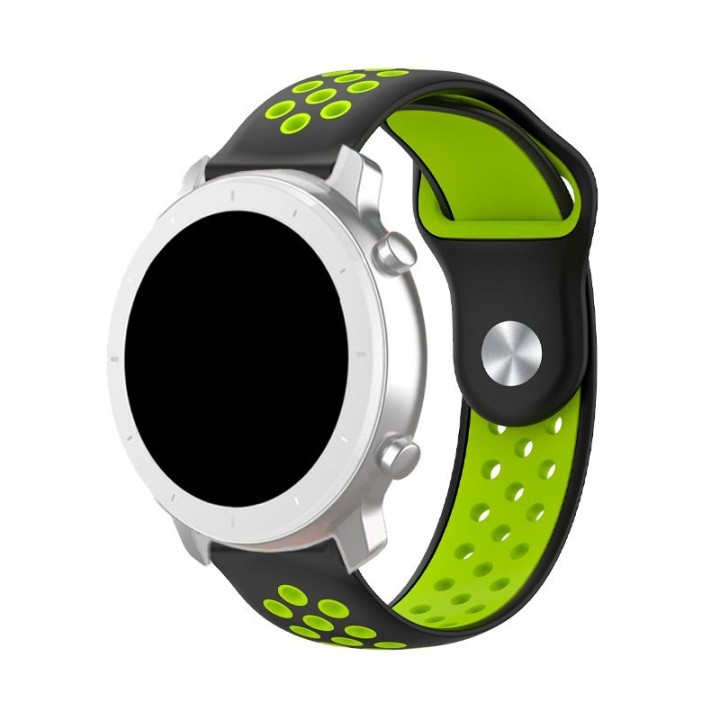 Cool Correa Universal 22mm Goma Negro-Verde Amazfit GTR / Stratos / Huawei / Samsung / COOL Bristol / Sunset
