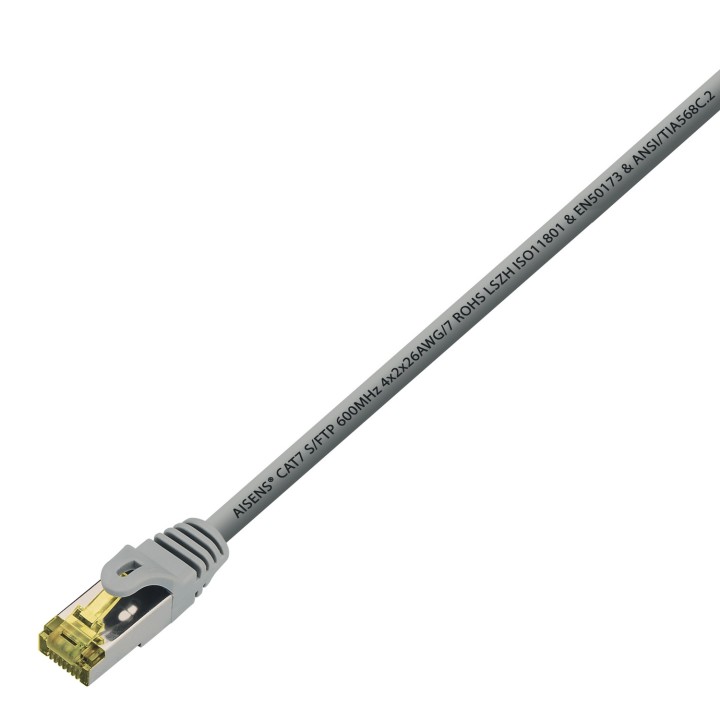 Latiguillo AISENS RJ45 Cat.7 SFTP 5m Gris (A146-0337)