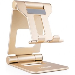 TooQ Soporte Ajustable para Smartphone/Tablet hasta 10" Oro