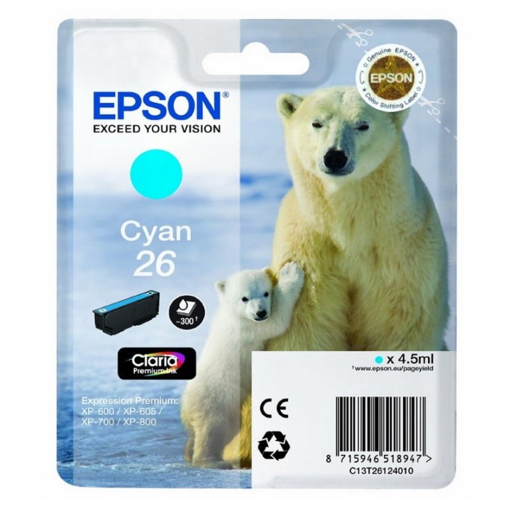 Epson T2612 Cyan XP-600/XP-605/XP-700/XP-800
